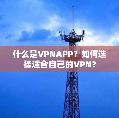 什么是VPNAPP？如何选择适合自己的VPN？