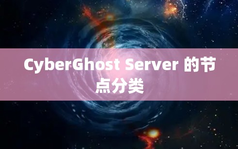 CyberGhost Server 的节点分类