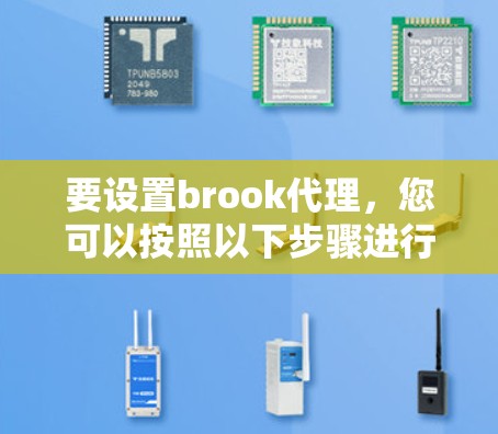 要设置brook代理，您可以按照以下步骤进行操作